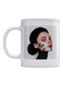 Ceramic Printed Mug White/Black/Beige