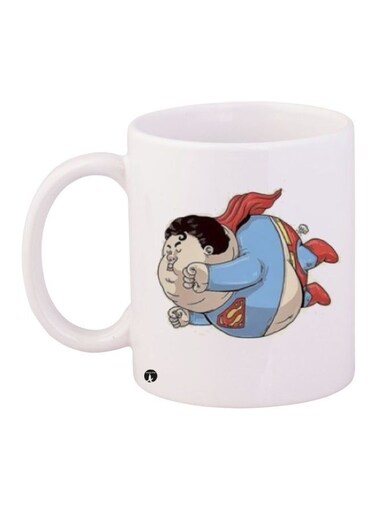 Printed Coffee Mug White/Blue/Red