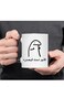 Arabic Proverb Simple Drawing Coffee Mug - Everything is in Control in Black