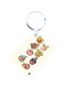 Anime Digimon Printed Keychain White/Yellow/Pink