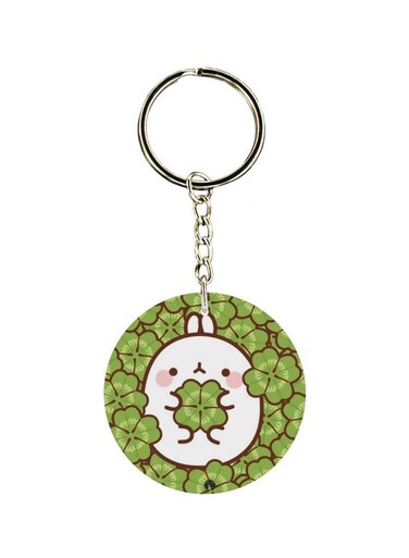 Cartoon Printed Double Sided Keychain