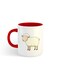 Eid Al-Adha Sheep Printed Mug White/Red