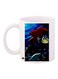 Mermaid Printed Coffee Mug White/Blue/Black 11ounce