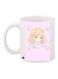 Cartoon Printed Coffee Mug White/Pink/Beige 11ounce