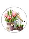 Vintage Art Printed Fridge Magnet Multicolour