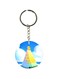 Double Sided Duck On Sliced Cheese Printed Keychain