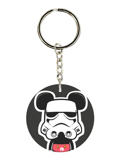 Double Sided Disney Mickey Mouse Printed Keychain