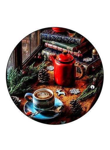 Vintage Art Printed Fridge Magnet Multicolour