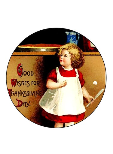 Vintage Art Printed Fridge Magnet Multicolour