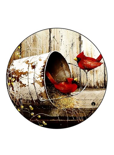 Birds Printed Fridge Magnet Multicolour