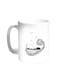 Arabic Letters Printed Coffee Mug White 11ounce