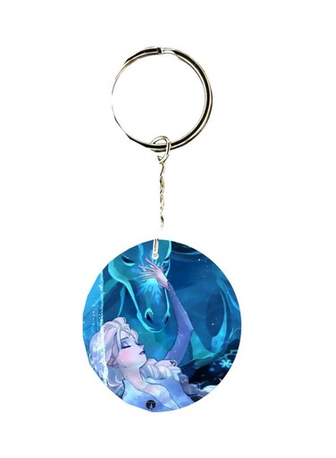 Double Sided Cartoon Printed Keychain