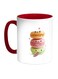 Food Time Printed Coffee Mug White/Red/Pink 11ounce