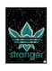 Stranger Things Metal Plate Poster Black/Green 15 x 20cm