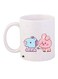 Cartoon Printed Coffee Mug White/Pink/Blue 11ounce
