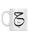 Love Printed Ceramic Mug White/Black