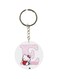 Alphabet E Kitty Cartoon Themed Keychain