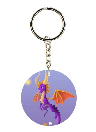Spyro Printed Keychain