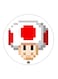 Video Game Super Mario Printed Fridge Magnet Multicolour