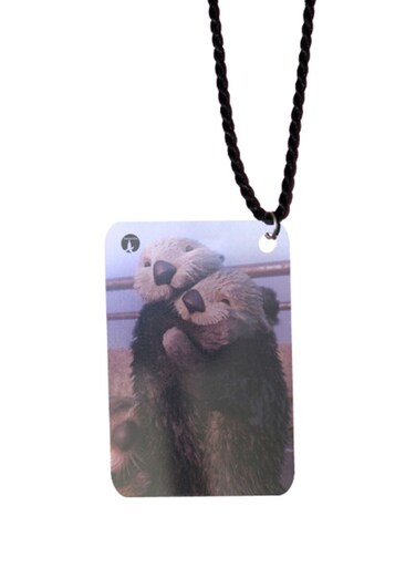 Cartoon Printed Car Mirror Pendant
