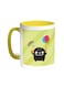 Cartoon Drawing - The Joy Of Eid Printed Coffee Mug Yellow/White 11ounce
