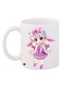 Cartoon Printed Coffee Mug White/Pink/Beige 11ounce