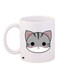 Ceramic Coffee Mug White/Grey