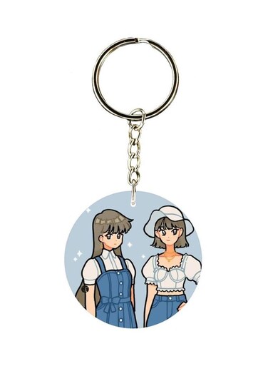 Cartoon Character Printed Keychain