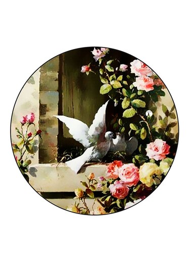 Birds Printed Fridge Magnet Multicolour