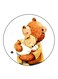 Bears Printed Fridge Magnet Multicolour