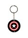 Captain America Shield Printed Dual Sided Keychain