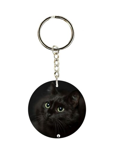 Cat Printed Keychain