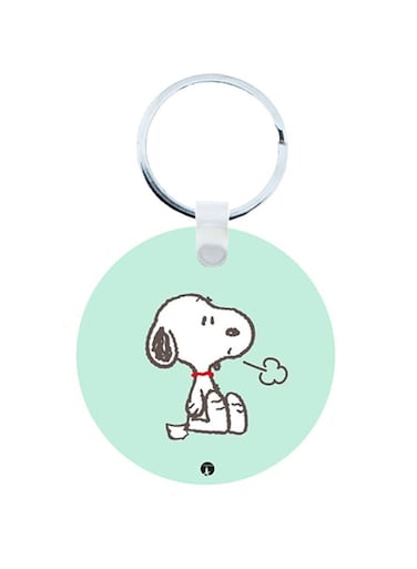Snoopy Wooden Keychain