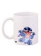 Cartoon Printed Coffee Mug White/Blue/Pink 11ounce