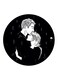 Man And A Woman Printed Fridge Magnet Multicolour