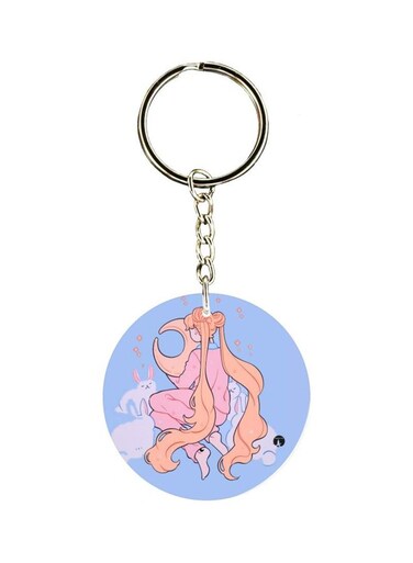 Cartoon Character Printed Keychain