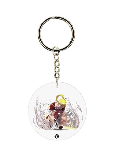 Anime Hunter x Hunter Printed Keychain Yellow/Red/White