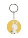 Cartoon Themed Single Sided Keychain