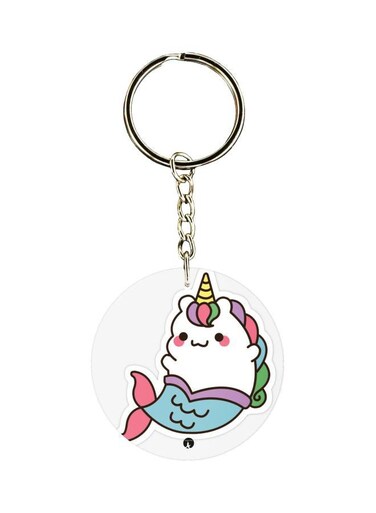 Cartoon Animal Printed Keychain