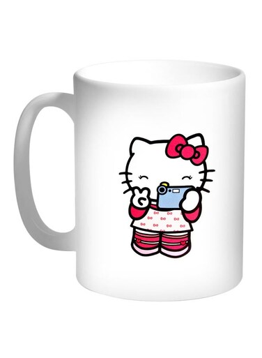 Hello Kitty Printed Coffee Mug White/Pink/Blue
