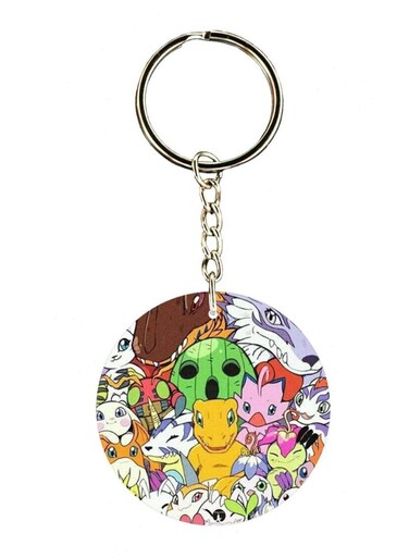 Anime Digimon Printed Keychain