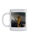 Scary Man Printed Mug White/Yellow/Grey