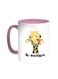 Giraffe - No Problem Printed Coffee Mug Pink/White 11ounce