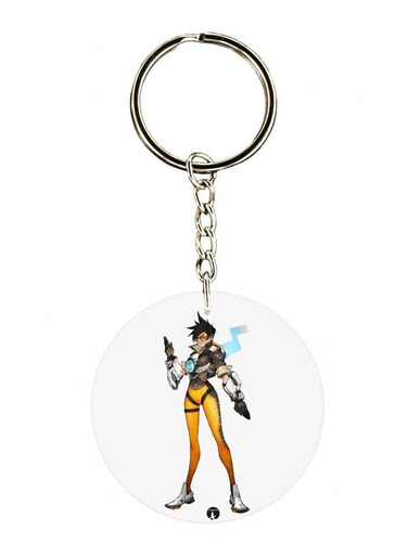 Overwatch Double Side Printed Keychain