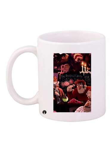 Van Gogh Printed Coffee Mug White/Blue/Yellow 11ounce
