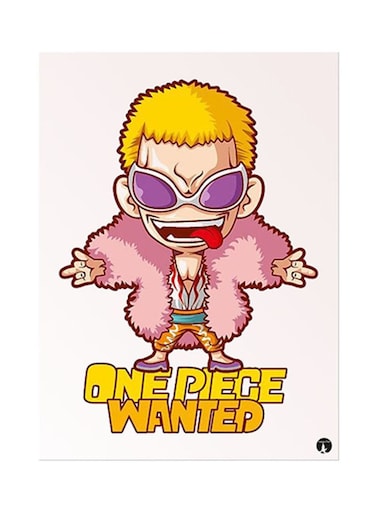 Anime One Piece Metal Plate Poster Multicolour 15x20centimeter