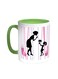 Mother's Day Gift Printed Coffee Mug Green/White 11ounce