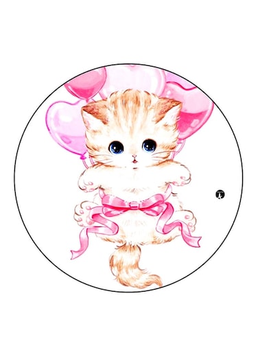 A Cat Printed Fridge Magnet Multicolour