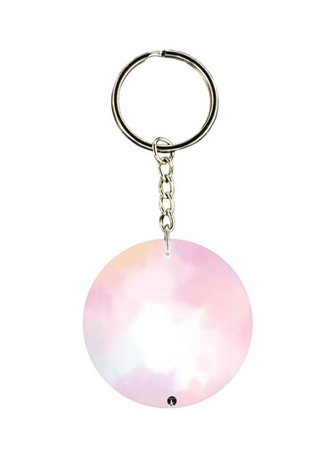 Rainbow Printed Double Sided Keychain