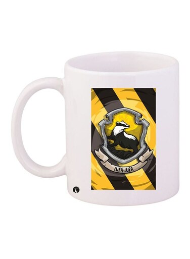 Animal Printed Coffee Mug White/Yellow/Black